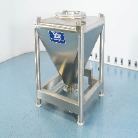 Totes Bulk Handling 400 Liter Stainless Steel Tote image 0